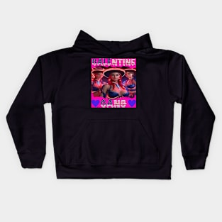 Galentine gang girls party Kids Hoodie